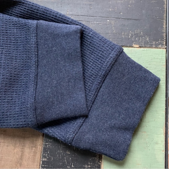 NWT L.L. Bean Men's Katahdin Iron Works Bonded Waffle Fleece Lined Henley Large - Picture 4 of 6